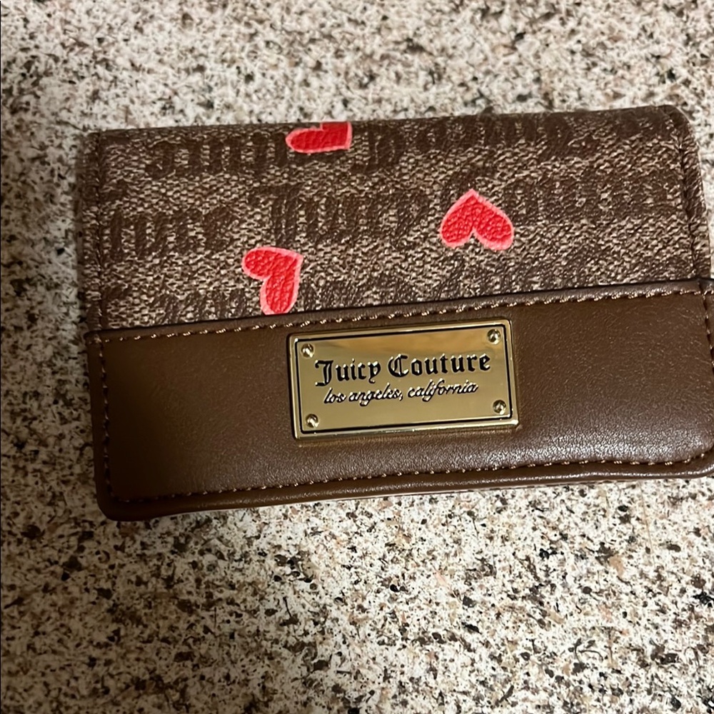 Juicy Couture Heart-Accent Card Holder